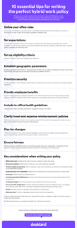 10 tips for perfect hybrid work policy