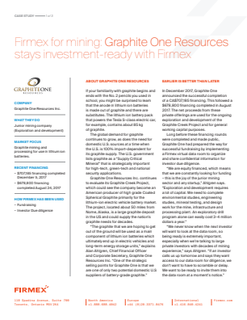 Firmex for mining: Graphite One Resources stays investment-ready with Firmex