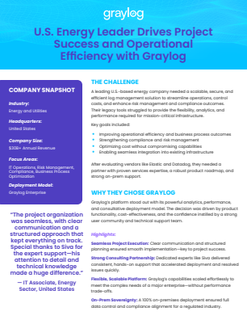 U.S. Energy Leader Drives Project Success and Operational Efficiency with Graylog