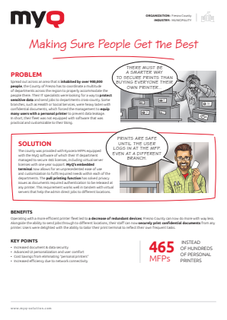 Increased document & data security