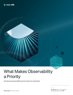 New Relic Observability Priority White Paper