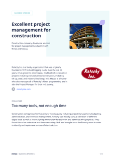 Excellent project management for construction