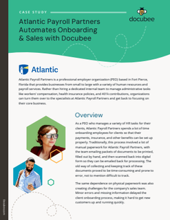 Atlantic Payroll Partners Automates Onboarding & Sales with Docubee