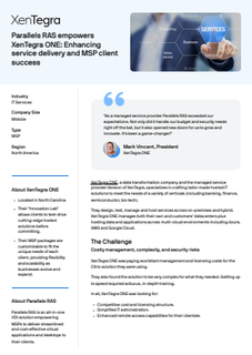 Empowering MSP client success - XenTegra ONE's journey with Parallels RAS
