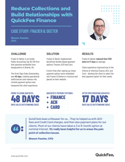 Case Study- Reduce Collections and Build Relationships with QuickFee Finance