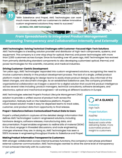 From Spreadsheets to Integrated Product Management:  Improving Transparency and Collaboration Internally and Externally