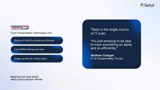 How Setyl helped FreedomWay Trucks save time to focus on priority tasks
