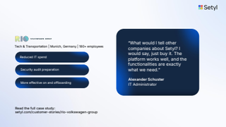 How RIO gained full transparency over its IT assets and licenses with Setyl