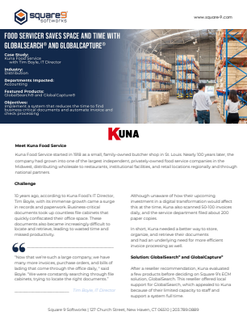 Food Servicer Saves Space and Time with GlobalSearch and GlobalCapture
