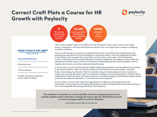 Correct Craft Plots a Course for HR Growth with Paylocity