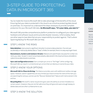 Safeguarding Your Microsoft 365 With Backup Solutions